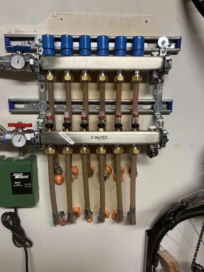 Plumber performing Gas Leak Detection at a residential property in Watertown